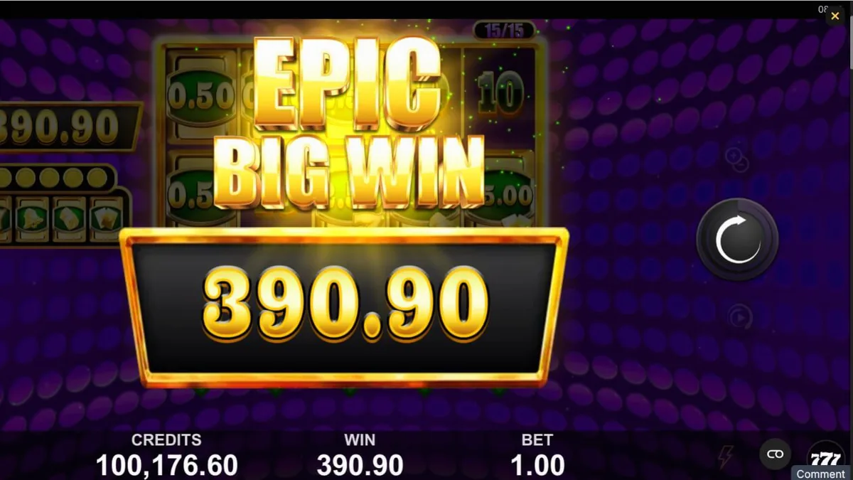 Cash Spree Gold slot mobile gameplay interface